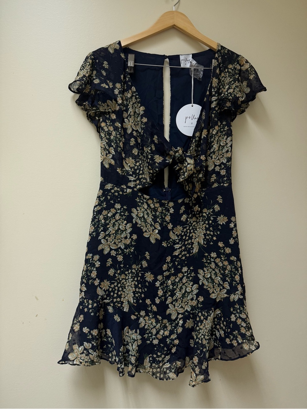 NWT🔳Princess Polly Foveaux black Floral mini Dress🔳